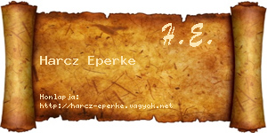 Harcz Eperke névjegykártya